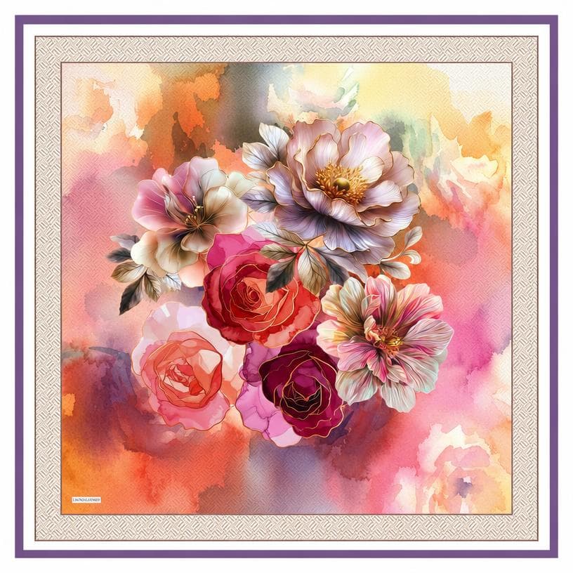 Gülün Rüyası — Eşarp 90x90CM